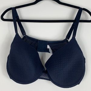 NWOT Laura Ashley navy blue bra 42D